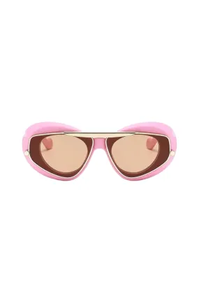 Aviator Frame Sunglasses Pink