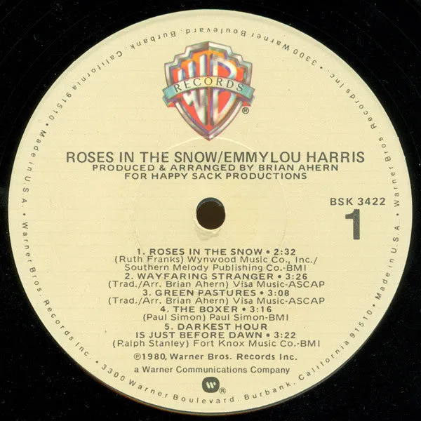 Emmylou Harris - Roses In The Snow - LP