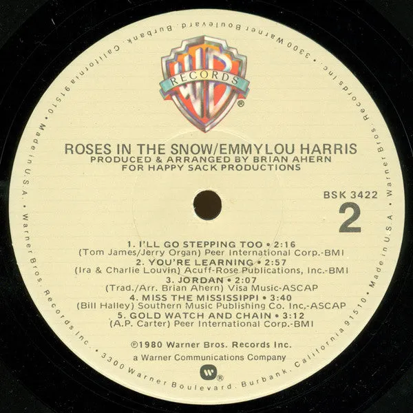 Emmylou Harris - Roses In The Snow - LP