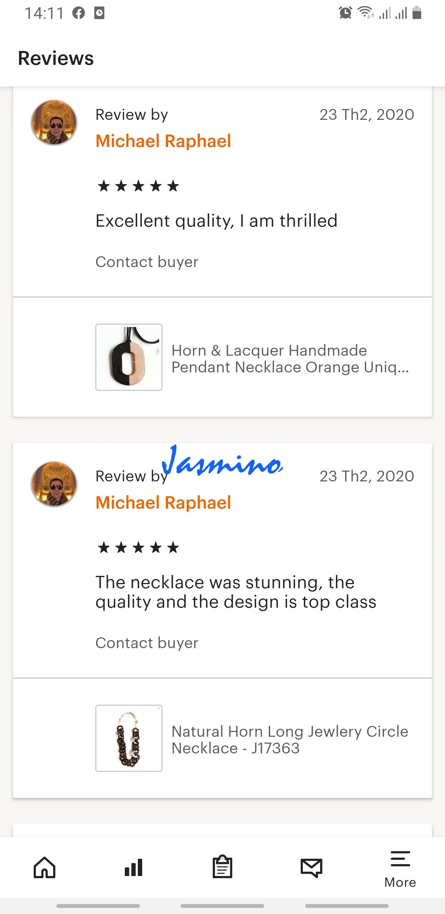 Mystical Buffalo Horn Necklace J17363, Made by Natural Material