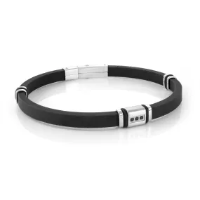 Triple Stud Silicone Bracelet 5mm